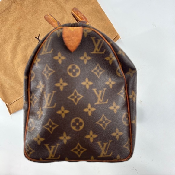 LOUIS VUITTON LV Monogram Speedy 30 Satchel Bag Vintage 1996 Authentic - Picture 15 of 16